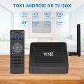 2020 TOX1 Amlogic S905X3 Smart Android 9.0 TV Box 4GB RAM 32GB ROM 2.4G 5G WiFi Bluetooth 1000M LAN USB 3.0 4K HD Set top Box