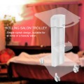 Hairdresser Salon Trolley Plexiglass Beauty Trolley Salon Use Pedestal Rolling Cart Wheel Aluminum Stand Makeup Trolley Tools a