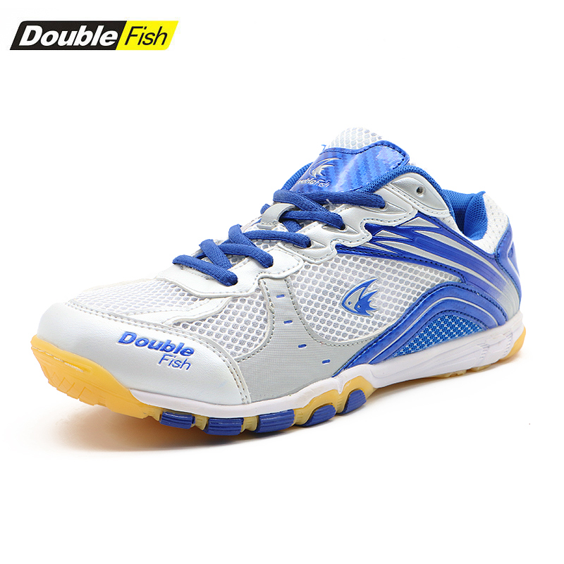 Genuine Double Fish Table Tennis Shoes Df 868 Ping Pong Indoor Cushion Trainning Breathable Sneakers