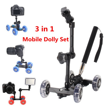 Table Camera Video Wheels Rail Rolling Track Slider Dolly Car Glide Set Stabilizer Skater Rail System Photo Studio Accessories