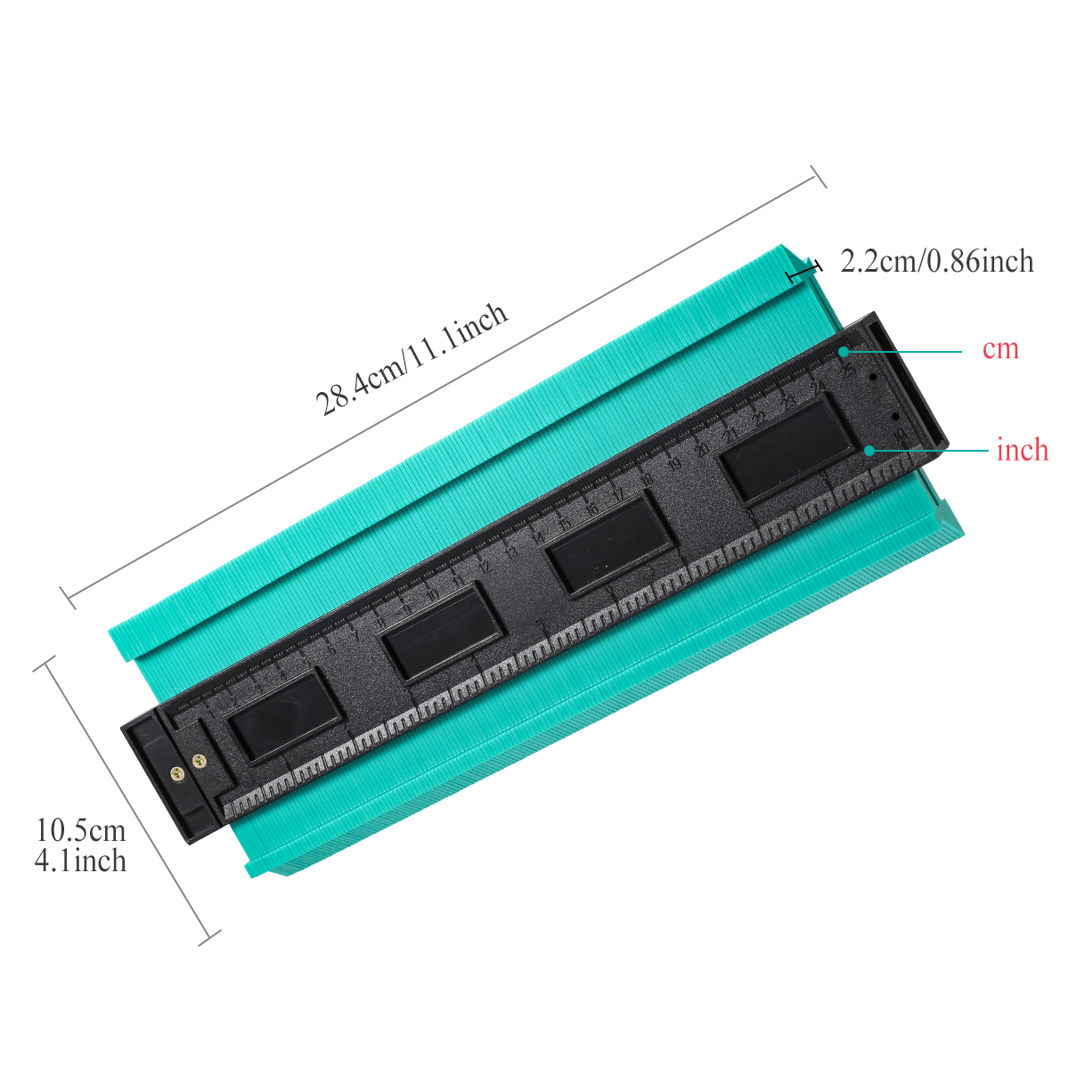 12/14/25/50 cm Contour Gauge Plastic Profile Copy Contour Gauges Standard Wood Marking Tool Tiling Laminate Tiles Tools new