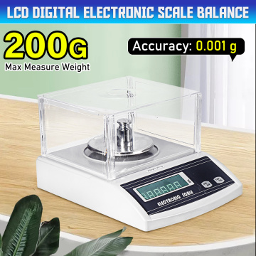 Solid 200 x 0.001 g 1mg Lab Precision-Scale Analytical Balance Digital Precision Scale Electronic Scale
