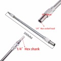 Universal 300mm Metal Soft Flexible Shaft 1/4" Hex Shank Screwdriver Drill Bit Holder Extension Bar Rod Power Tool Accessories