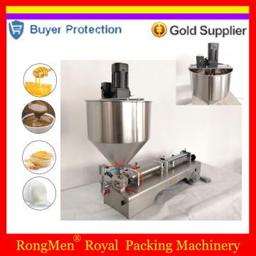 Mixing Hopper Thick Cream Yoghourt Honey Chilli Sauce Jam Filler Paste Filling Machine Broad Bean Confiture Peanut Butter Fill