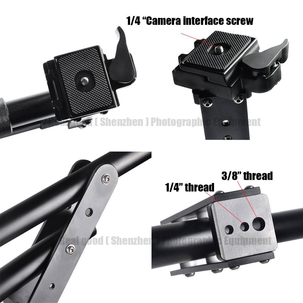 2m / 7.5ft Video Camera Jib Crane Telescoping Mini Portable Jib Extension Arm Support Photo Studio Accessories for Shooting Film