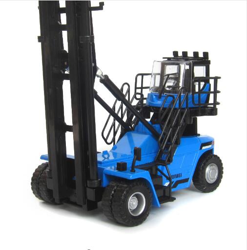 Alloy Diecast 1:50 Construction Vehicle Empty Box Stacker Forklift Climbing Model Simulation Car Model Excavator Toys