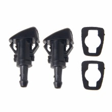 2 Pcs /1 Set Windshield Washer Wiper Water Spray Nozzle With Rubber Gasket For Chrysler 300C Jeep RAM Dodge Car Auto Parts C45