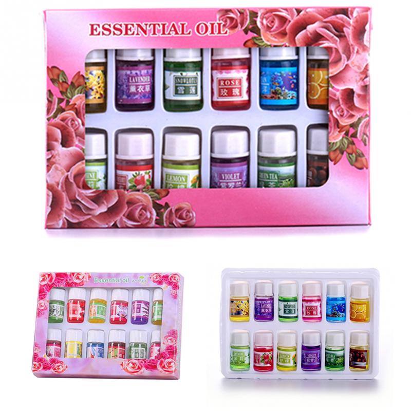 12pcs/set Car Essential Oils Car Natural Plant Essential Air Humidifier Freshener Water Soluble Perfume Oil CAR-partment