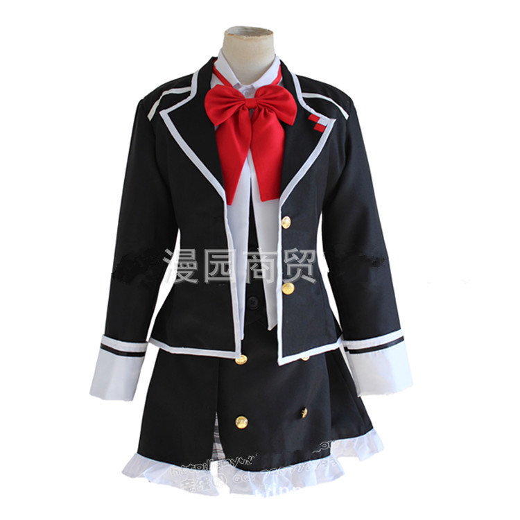 DIABOLIK LOVERS Komori Yui School Uniform Cosplay Costume Cosplay Dress Outfit Daily Suit Costumes for Halloween Party Event