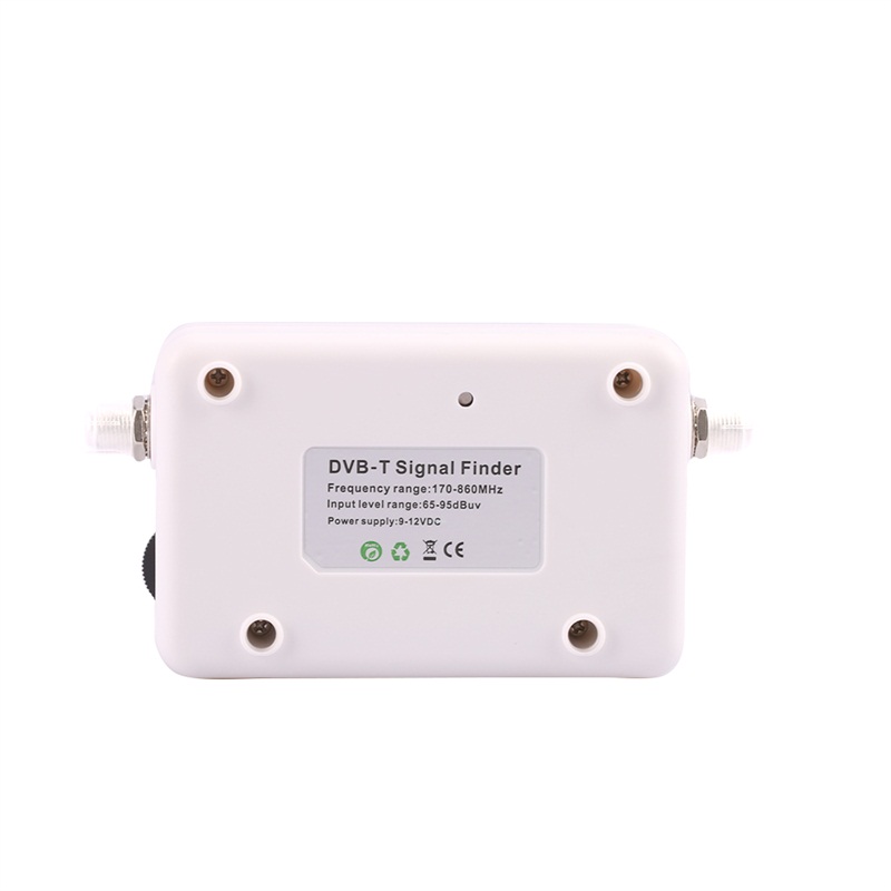 White Satellite Finder Displaying SCLS DVB-T Finder Digital Aerial Terrestrial TV Antenna Signal Strength Meter
