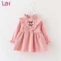 LZH Korean Autumn Long Sleeve Baby Dress Cotton Infant Dress Kids Party Dresses For Baby Girls Dresses Newborn Clothes 0-3 Years