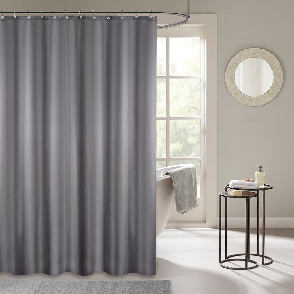 180*180cm Solid Bathroom Shower Curtains for Bath Waterproof Fabric Solid Bathroom Curtain Mildewproof Curtains