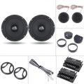 2Pcs 6.5 Inch Car audio speakers 180W Car Coaxial Full Range Frequency Stereo Speaker with Tweeter and Frequency Divider