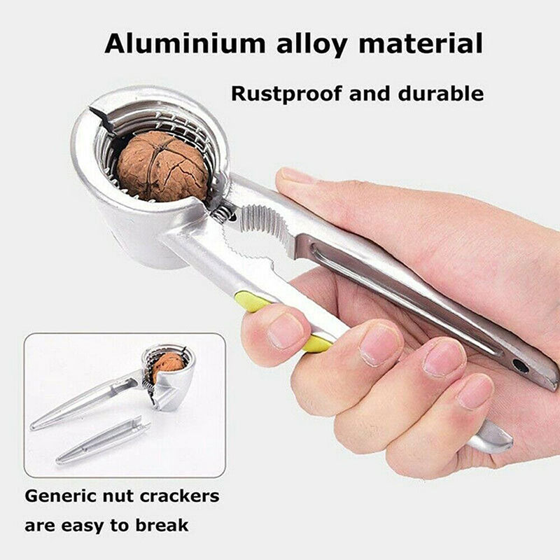 Aluminum Alloy Walnut Crakers Nutcracker Sheller Nut Opener Kitchen Tool Walnut Plier Opener Plier Tool Kitchen