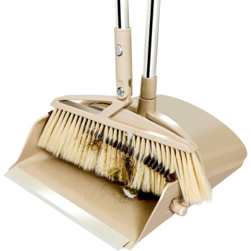 Household Cleaning Tool Broom And Dustpan Foldable Set Long Handle Dustpan Extendable Sweep Set Dust Pan And Broom Combo