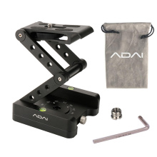 ADAI 360 Aluminum Folding Z Flex Tilt Pan Head Tripod Ballhead Quick Release Plate Camera Stand for Nikon Canon DSLRs Sliders