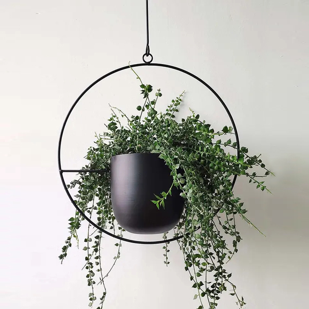 Metal Plant Hanger Chain Hanging Basket Flower Pot Plant Holder for Garden Balcony Dropshipping