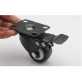 Export quality,High load-bearing,1.5 inch PU Casters/wheels With brake, Mute Furniture/Trolleys Wheel,Industrial Hardware