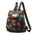 New Colorful Anti-theft Women Backpack Floral School Bags Waterproof Female Travel Backpacks Teenage Girl