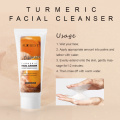 AUQUEST Facial Cleanser Turmeric Face Wash Whitening Moisturizing Oil Control Shrink Pores Foam Cleanser Face Care 100ml