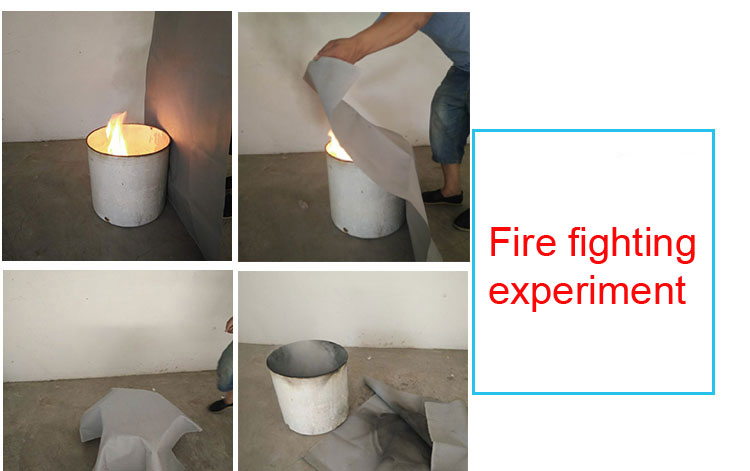 1 meter width High temperature resistance heat insulation polycarbafil Flame Retardant Cloth fabric material