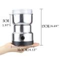 Grains Spices Coffee Beans Grinder Grinding Machine Flour Powder Crusher Hebals Cereals Dry Food Mill Gristmill Kitchen Medicine