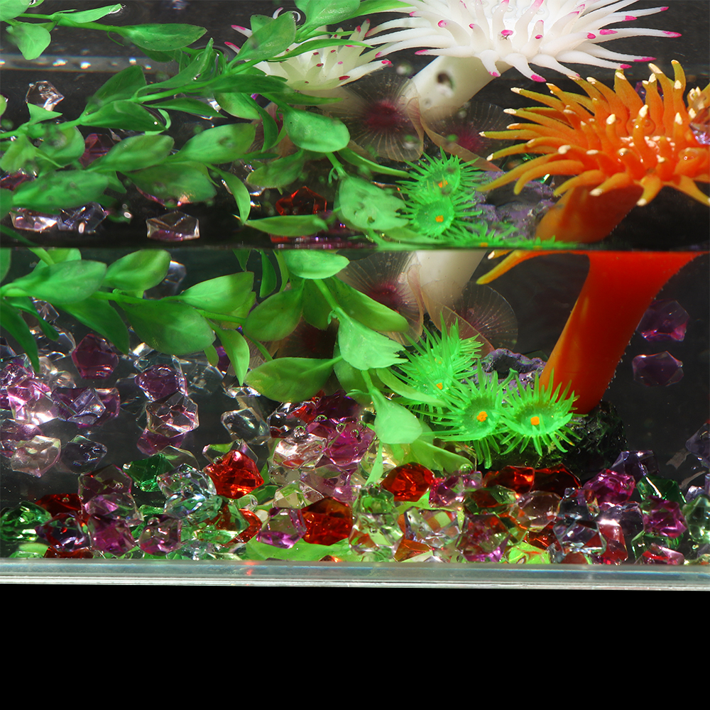 50 pcs Colorful Artificial Stones Aquarium Landscape Acrylic Stone Vase Fish Tank Filler Garden Christmas Home Ornament Confetti