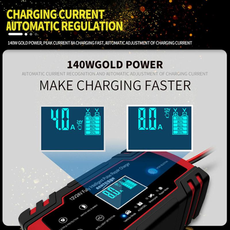 Car Jump Starter Emergency 12V/24V Power Bank Battery Charger With LCD Display Smart Fast Charging Car Motorcycle Accessories