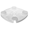 Plastic Beach Umbrella Table Tray 4 Drinks Snack Cup Holder Organizer Pool Parasol Umbrella Stands Canopy Shade Accessories