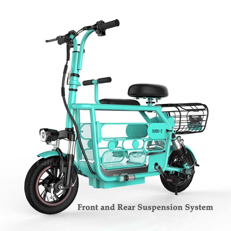 12 Inch Electric Scooter For Children Adults 2 Wheels Electric Bicycles 400W 10AH/15AH/20AH Folding Electric Bike