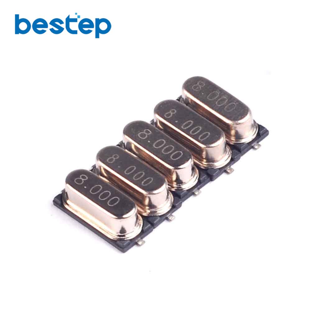 10PCS 49SMD 8.000MHz 8MHz Passive Crystal Oscillator SMD