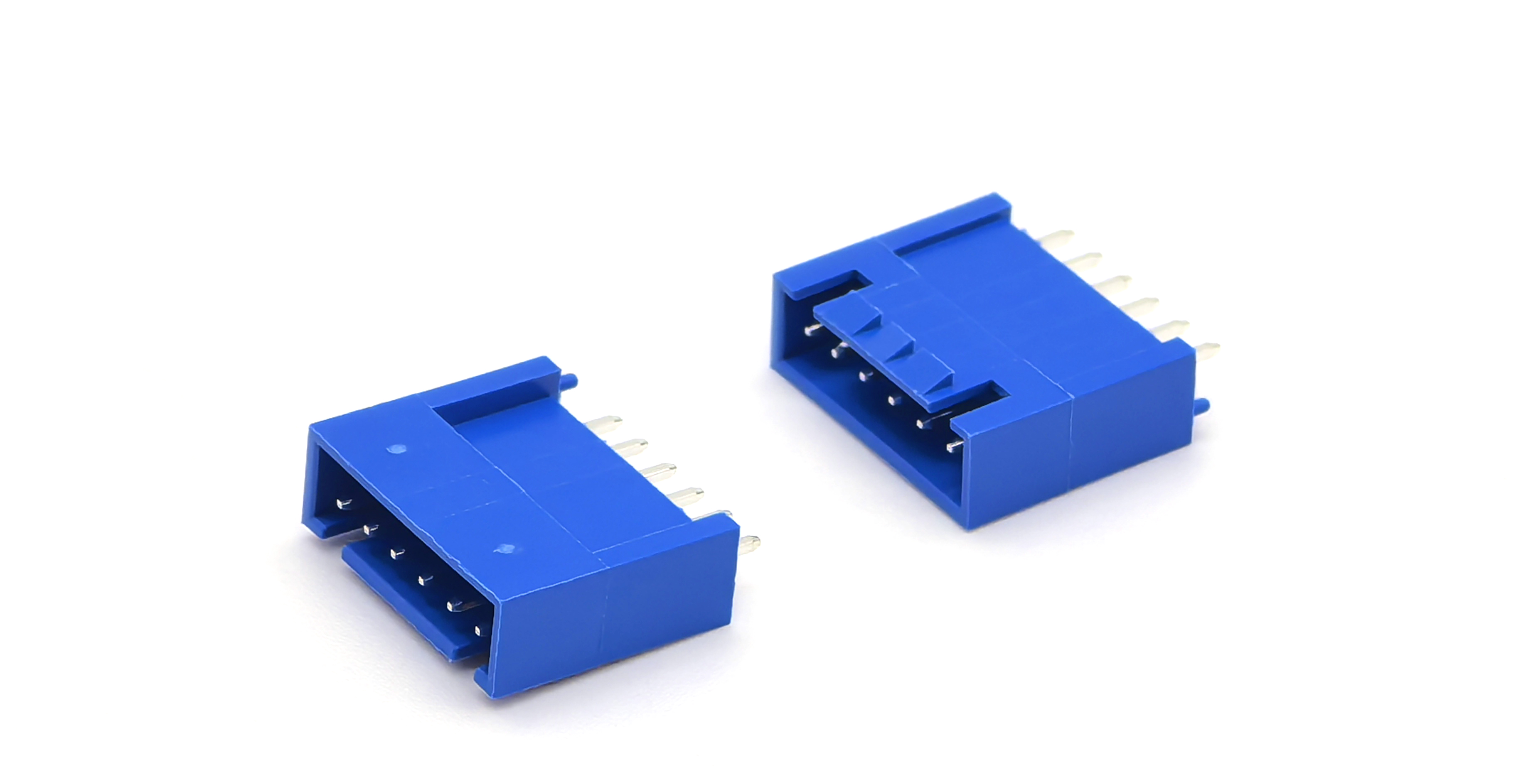 WAFER HAC Pin header Connector Full Tin Plating With Locking Clip Beige/Blue 6P