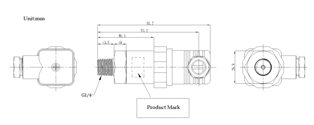 Top Quality 10-59bar Pressure Transmitter Pressure Sensor Pressure Transducer for Non-Corrosive Medium