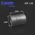 Kande Bearings 1pc Aluminium CNC flexible coupler 3D printer 4 5 6 7 8 6.35mm D19L25 Miniature motor couplings elasticity