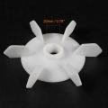 Uxcell 1Pcs 120x15mm/140x16mm/140x18mm/148x20mm D Shaft Replacement White Plastic 6/12 Impeller Motor Fan Vane for Home DIY