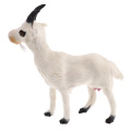 Realistic Faux Fur Standing Goat Animal Model Figures Home Decoration for Bedroom Car Office Shop Window Tabletop Display