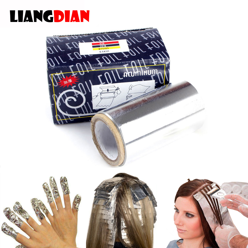 1 Roll 50m Hairdressing Styling Tin Foils Tape Thicken Hair Salon Manicure Supplies Highlights Foil Roll Gradient Modelling Tool