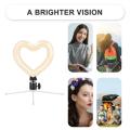 6 Inch Heart-shaped Dimmable LED Selfie Ring Light USB Selfie Ring Lights Lamp For Photography Ringlight For Cell Phone Studio