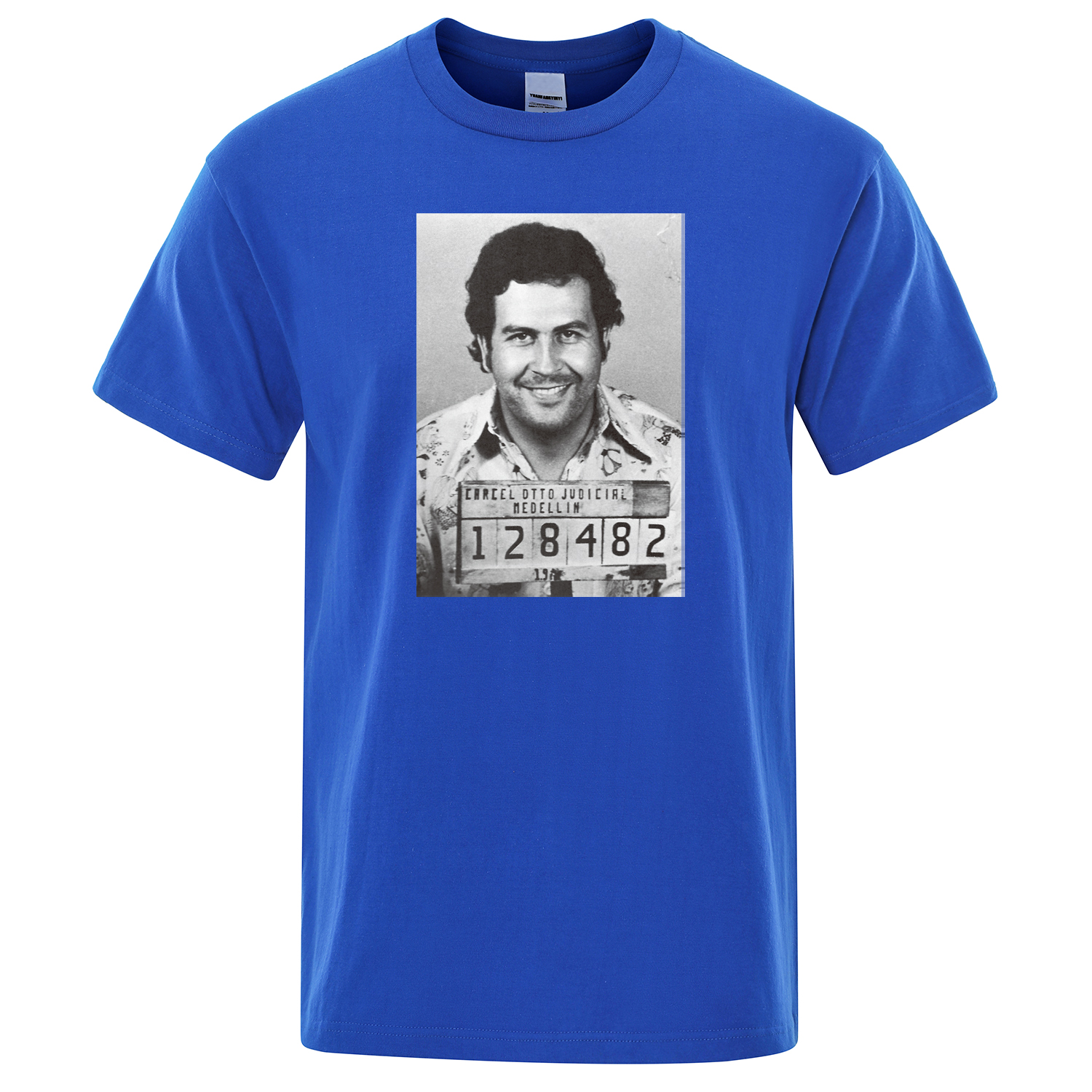 Pablo Escobar Male T-Shirt Colombian Drug Lord Men Tshirts High Quality Cotton T Shirt Funny Streetwear Casual Top Man Tee Shirt