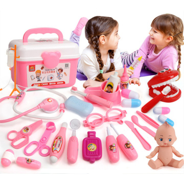 21-31pcs/Set Children Pretend Play Doctor Nurse Toys Set Role Play Portable Suitcase Medical Kit Kids Pretend Cosplay Doctor Toy