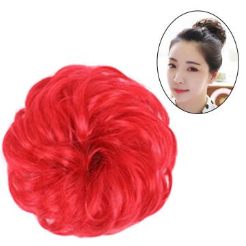 2020 Black friday Women Hair Bun Updo Ponytail Extension Messy Curly Chignon Hairpiece Scrunchie fascinator accessories