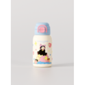 Tuxedo Cat-themed Dual-drink Water Bottle