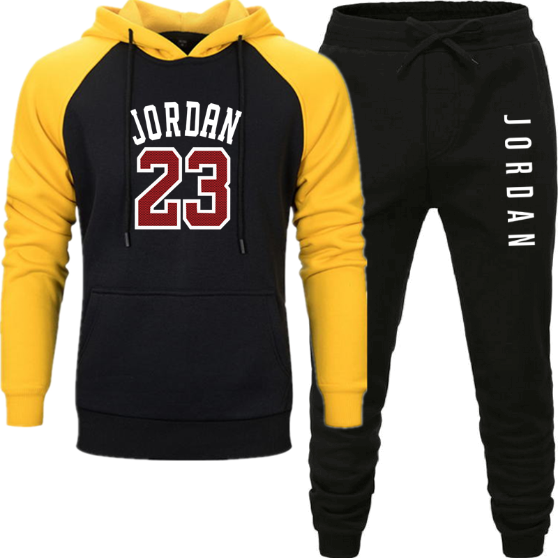 Jordan 23 Tracksuit Men Sets Winter Hoodies Pants 2 Piece Set 2020 Fashion Hoody Mens Sweatshirt Sport Joggers Sweatpants Suit