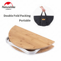 Naturehike Camping Foldable Round Table Bamboo Table Portable Bearing 30kg Outdoor Picnic BBQ Folding Round Table
