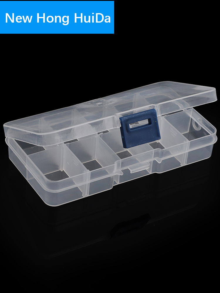 Container Plastic Box Practical Adjustable Compartment Jewelry Earring Bead Screw Holder Case Display case strage box