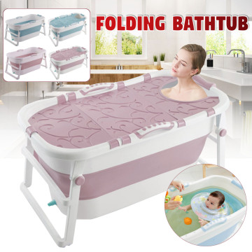 Folding Bathtub Adult Two Children Bath Bucket Large Bath Tub Household Adult Multifunctional Stable Slip Bathtub