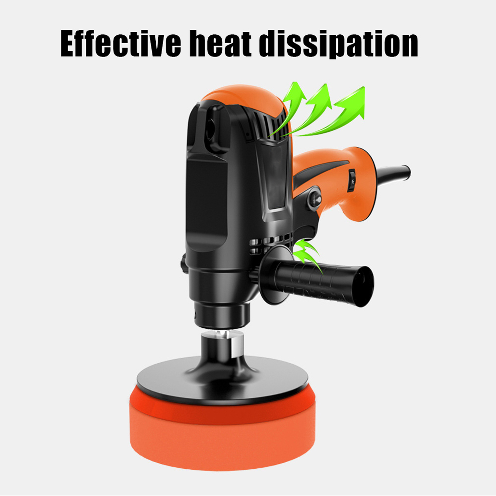 980W Polishing Machine Electric Car Polisher Machine Six Gears Adjustable Speed Car Electric Polisher Waxing Machine Power Tools