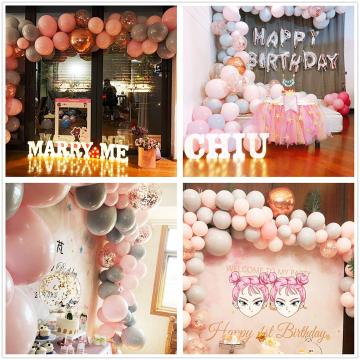 169pcs Macaron Balloons Garland Arch Rose Gold Confetti Ballon Wedding Birthday Baloon Birthday Party Decor Kids Baby Shower