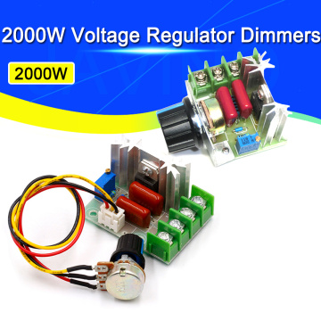 AC 220V 2000W SCR Voltage Regulator Dimming Dimmers Motor Speed Controller Thermostat Electronic Voltage Regulator Module Javino