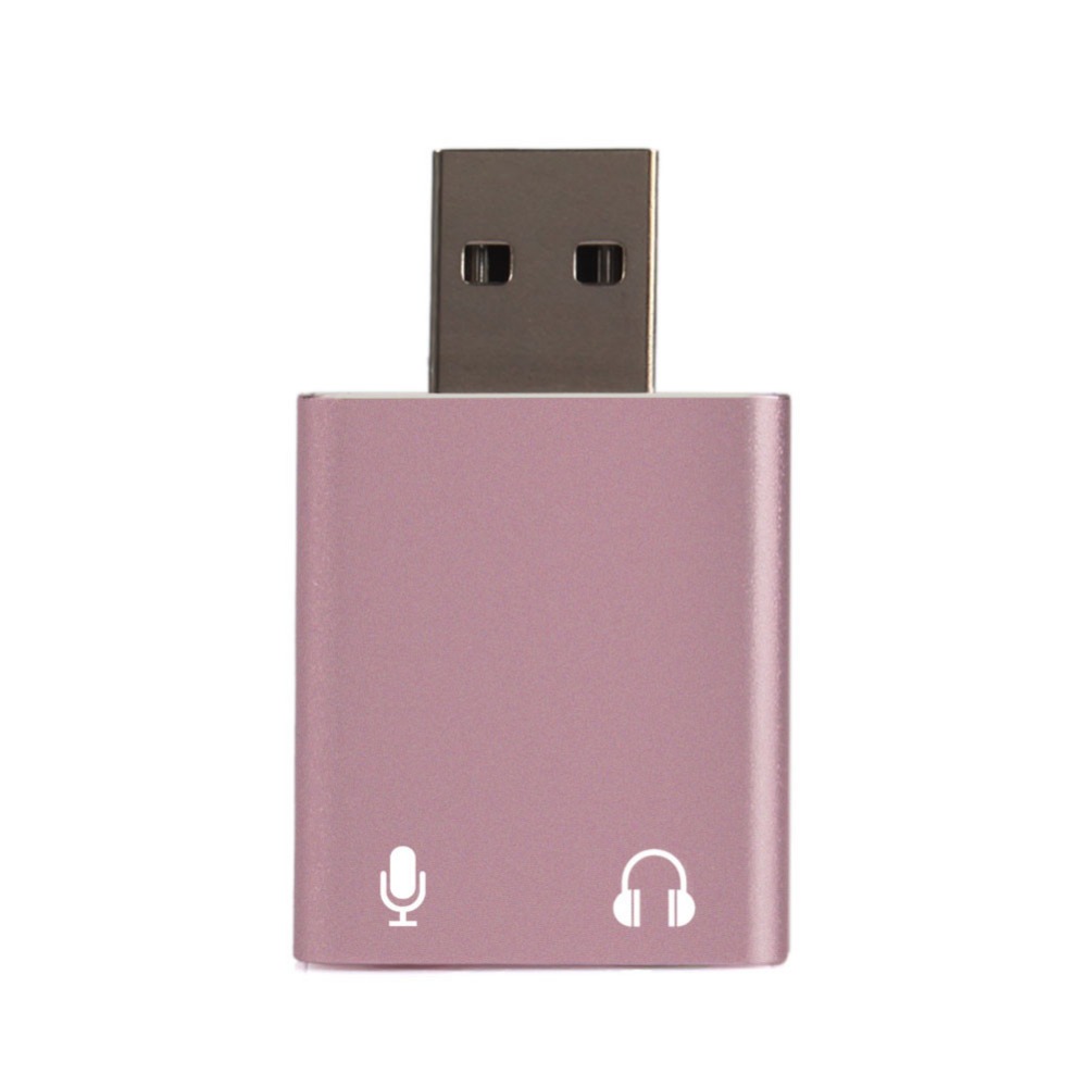 Mini USB Sound Card External Adapter 3D Stereo Jack 3.5mm Earphone Micphone For PC B #265470